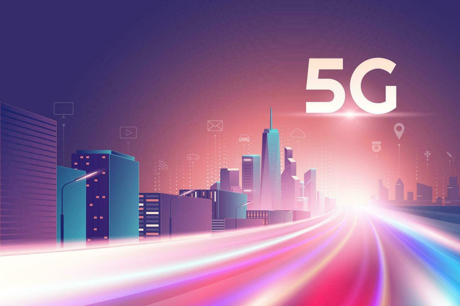 prędkość internetu 5g w mieście może osiągać 1 gigabit na sekundę nowoczesna sieć 5g błyskawicznie przesyła miejskie dane
